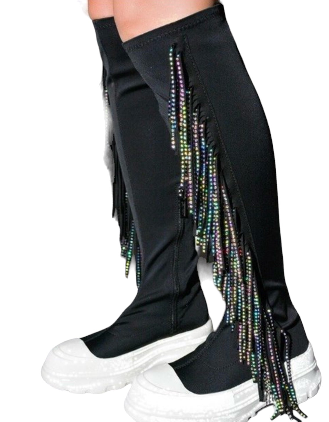 Diamond Fringe Boots